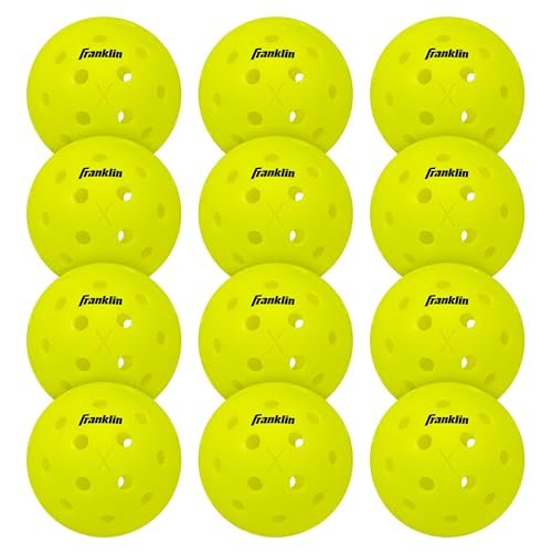 Franklin Sports X-40 Outdoor Pickleballs - Official Ball of USA Pickleball, APP Tour + Pickleball US Open - 3 Packs, 12 Packs, 36 Pickleball Buckets, 50, 100 + 400 Bulk Packs of Regulation Pickleballs