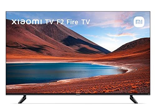 Xiaomi F2 50" Smart TV Fire TV 125 cm (4K Ultra HD, HDR10, Aluminio sin Marcos,Airplay,Prime Video, Netflix, Control de Voz de Alexa, HDMI 2.1, Bluetooth, USB, Sintonizador Triple) Modelo 2022, Negro [Clase de eficiencia energética G]