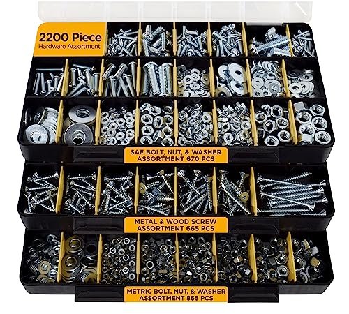 2,050-piece screws, nuts, bolts and washers set