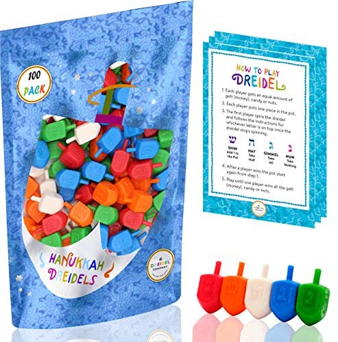 100 dreidels for playing and decorating