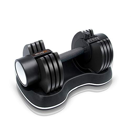 Adjustable dumbbells to save space while strength training