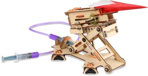 Smartivity Hydraulic Plane Launcher Wooden Model Engineering STEM Learning Toy for Kids Ages 6 and Up
