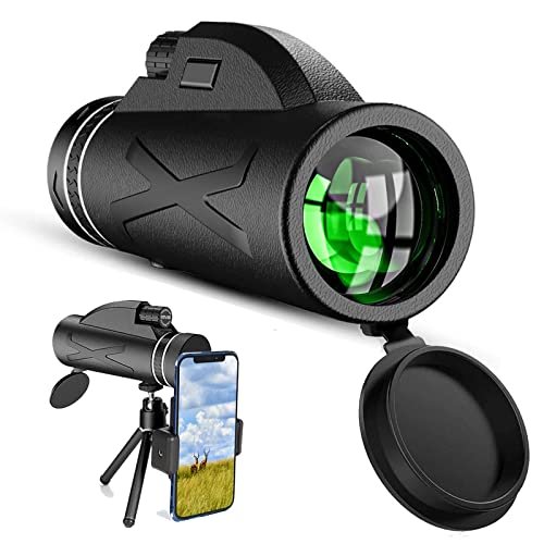 Monoculars with smartphone stand and tripod