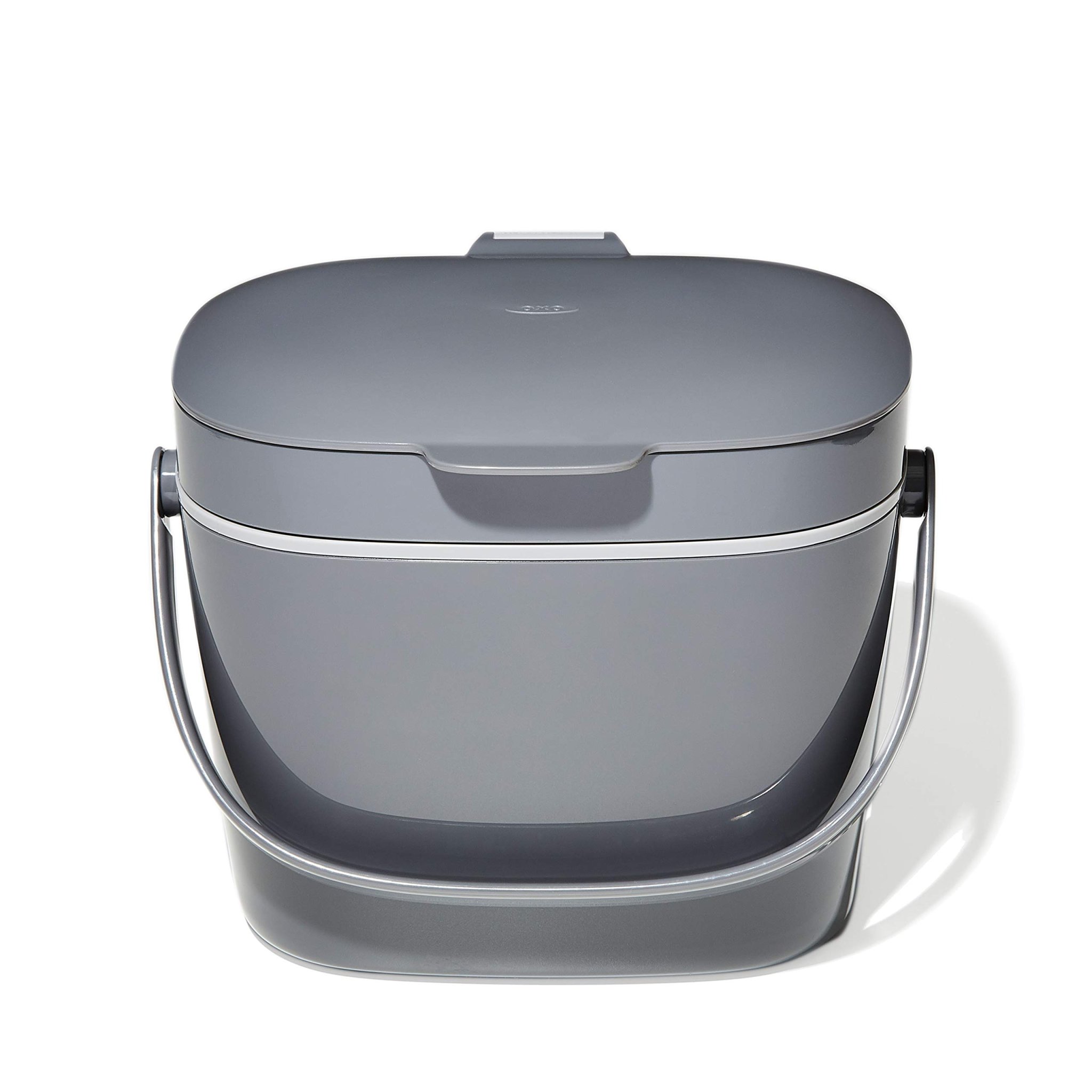 OXO Good Grips EASY-CLEAN COMPOST BIN - CHARCOAL - 1.75 GAL/6.62 L, Plastic, 8.3"L x 10.15"W x 12"H