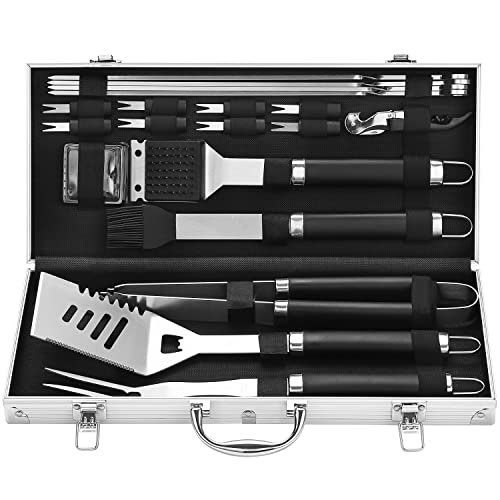 20-piece barbecue and grilling kit