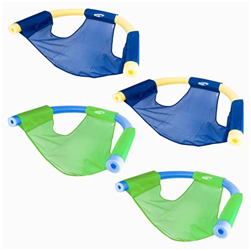 Mesh floating pool chair noodle slings