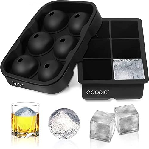 Sphere and cube ice ball maker