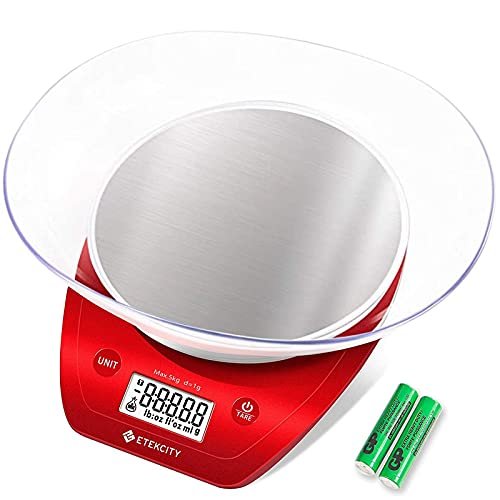 Digital food scale with bowl