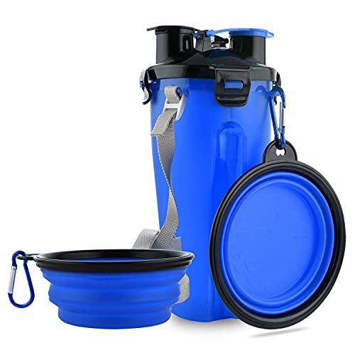 Collapsible travel bottle and bowl kit