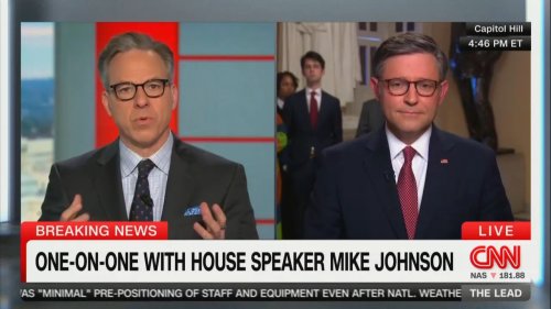 Tapper Reminds Speaker Johnson He Co-Sponsors a National Abortion Ban After Johnson Feigned Ignorance