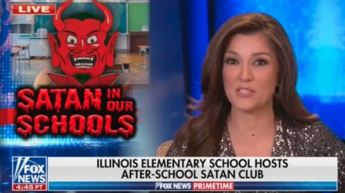 Fox News Host Warns Satanism Is 'Lurking in the Halls' of Schools, Says It's 'Much More Terrifying' Than Covid