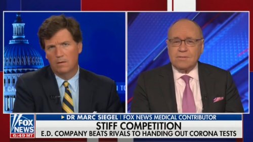 Tucker Carlson Not Sure How to Respond to Doctor's Question About Viagra and Covid Tests