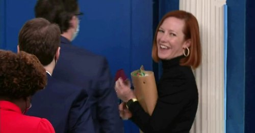 WATCH: Jen Psaki Laughs and Delivers Odd Lyrical Tribute When Reporter Shouts ‘Does the President Like Meat Loaf?’