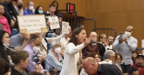 ‘You’re a Piece of Sh**!!’ AOC Town Hall in Queens Erupts in Chaos, Shouting Matches, Security Scuffles Over Immigration and More