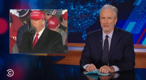 Jon Stewart Mocks Trump’s ‘Gettysburg, Wow’ Story: ‘Plagiarized Almost Directly from My Seventh Grade Book Report’