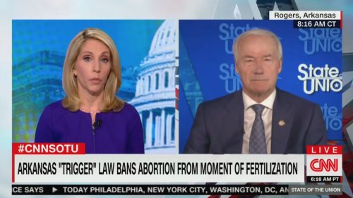 CNN’s Bash Confronts AR Governor on Trigger Law Forbidding Abortions Even in Cases of Incest, Rape: ‘You Did Sign the Law’