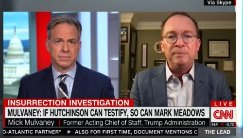 'Completely Incompetent' or 'Having a Nervous Breakdown': Mulvaney Wonders About Mark Meadows's State of Mind on Jan. 6