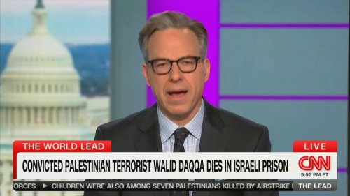 Jake Tapper Takes Media to Task for Making a Martyr Out of Palestinian Terrorist: ‘Heart-Wrenching?!’