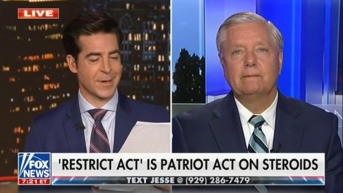 ‘You Gotta Be Kidding Me, Senator’: Jesse Waters Mocks Lindsey Graham to His Face for Not Supporting Bill He Cosponsored