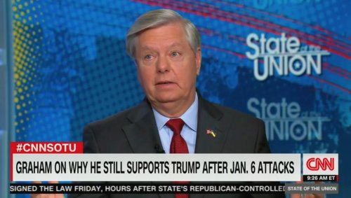 CNN’s Dana Bash Grills Lindsey Graham About His Flip-Flop on Trump, Confronts Senator With Post-Jan. 6 Clip of Him Saying ‘Count Me Out’ on Trump 2024