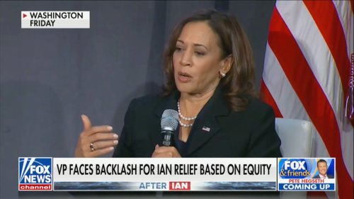 Kamala Harris: Hurricane Ian Relief Should Include ‘Giving Resources Based on Equity’ to ‘Communities of Color’