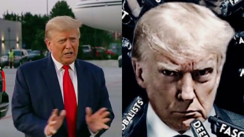 Trump Posts Insane Meme Of Guns Pointed At His Face With Stuff Like ...