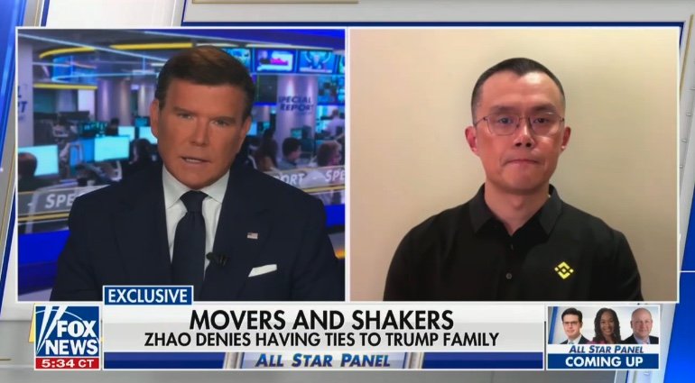 Fox’s Bret Baier Grills Crypto Kingpin Pardoned by Trump: ‘You’re Saying There’s No Connection to the Trump Sons?’