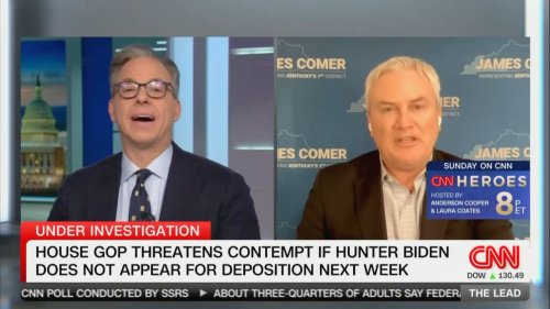 ‘Ah, Yes!’ Jake Tapper Mocks James Comer to His Face For Saying DOJ ‘Indicted Hunter Biden to Protect Him’