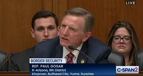 WATCH: Gosar Parrots ‘Great Replacement’ Conspiracy Theory, Doesn’t Get Answer He’s Looking For When Asks If Border Walls Work