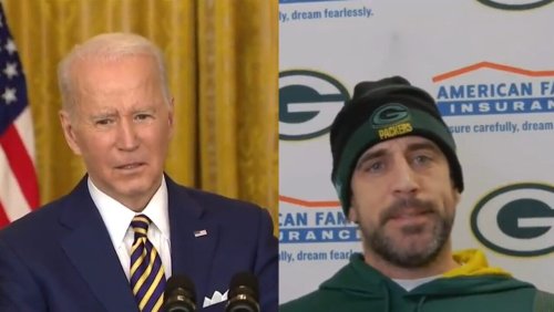 Aaron Rodgers Blasts Biden for Calling Covid ‘The Pandemic of the Unvaccinated’