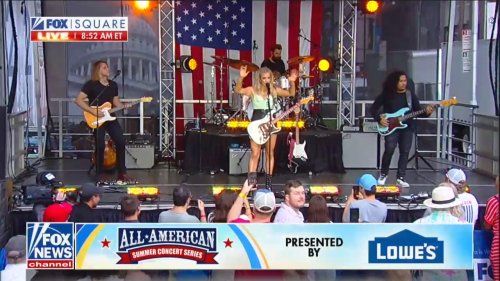 WATCH: Fox & Friends Summer Concert Performer Shouts Out ‘All the Women Fighting for Their Rights!’
