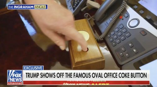 Trump Shows Laura Ingraham the Button on His Oval Office Desk That ‘Everyone Thinks’ Is ‘the Nuclear’