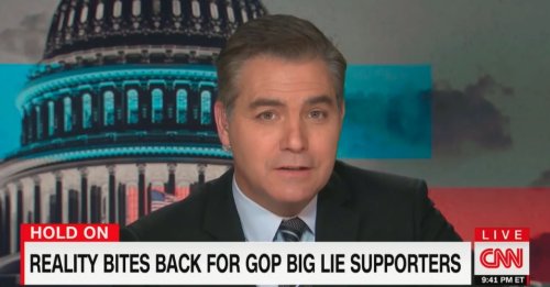‘I Think I’m in Love’: Jim Acosta Plays Clip of Woman Telling Marjorie Taylor Greene That Trump Lost