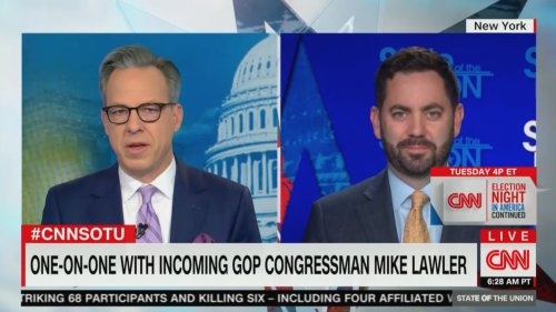 Jake Tapper Puts the Screws to GOP Congressman-Elect: ‘What is Your Reaction to Donald Trump Calling for the Termination of the U.S. Constitution?’