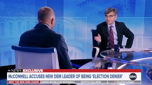 George Stephanopoulos Confronts Hakeem Jeffries About Calling Trump an Illegitimate President: ‘You Did Say’ That