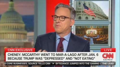 Jake Tapper Reacts to ‘Surprising’ Report That Trump Stopped Eating After Election Loss: ‘He’s a Man Of Healthy Appetites’
