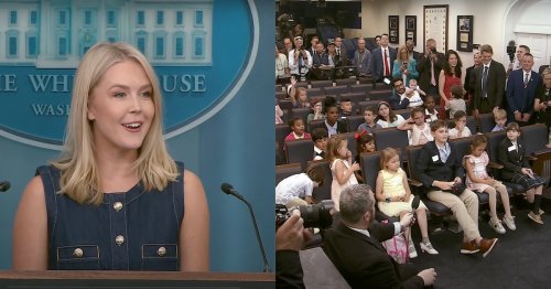 Karoline Leavitt Refuses to Answer ‘Controversial’ Question About Trump’s Kids in Bring Your Child to Work Day Press Conference