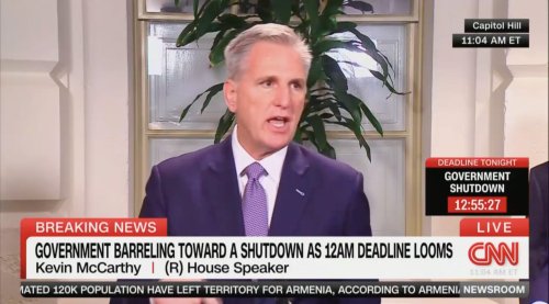 Speaker McCarthy Attempts to Shift Blame for Looming Shutdown on Biden: ‘If He Wants to Lobby’ Against the Bill, ‘Then the Shutdown is on Him’