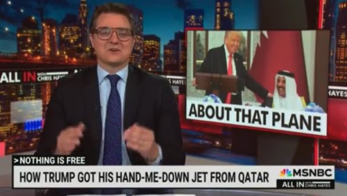 ‘Finally Found a Sucker’: Chris Hayes Roasts Trump for Accepting Jet Qataris Couldn’t Sell