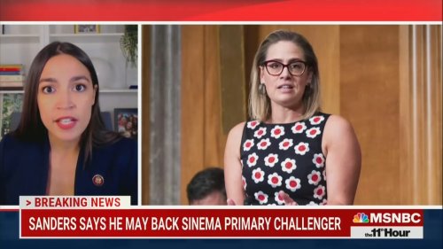 AOC Would Back Sinema Primary Opponent: ‘Easiest Decision I Would Ever Have to Make’