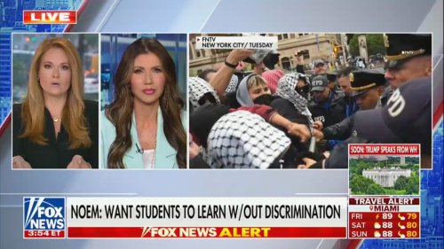 Kristi Noem Tells Fox News Her Ban On All of Harvard’s Foreign Students is a ‘Warning to Every Other University’