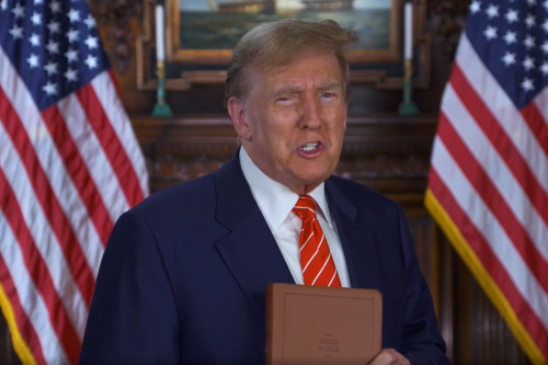 Trump Is Now Hawking Copies of the Bible — Watch His Utterly Bonkers 3-Minute Sales Pitch