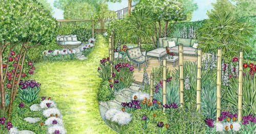 1 Garten, 2 Ideen für einen Reihenhausgarten