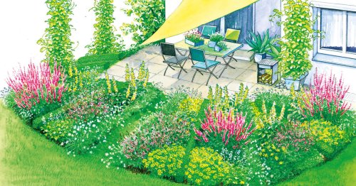 1 Garten, 2 Ideen für eine schöne Terrasse