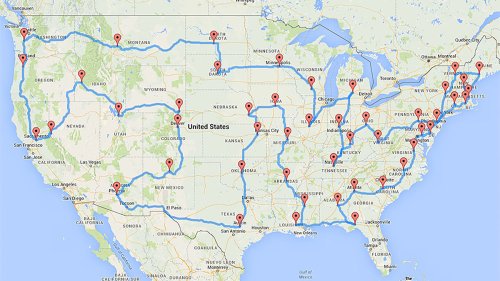 Summer Road Trip Plan to Visit 48 States in 8 Days | Men's Journal
