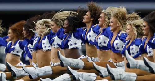 Dallas Cowboys Cheerleaders Turn Heads in Matching Skintight Pilates Outfits