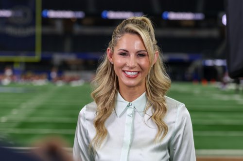 Laura Rutledge Catches Attention in Leather Skirt