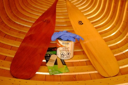 Spring Fixits for Wooden Canoe Paddles and Gunwales