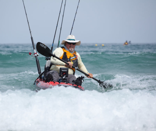 The hard part! Safe surf kayak landings - Surf's up and the fish are biting. How to get out and back from Jim Sammons
