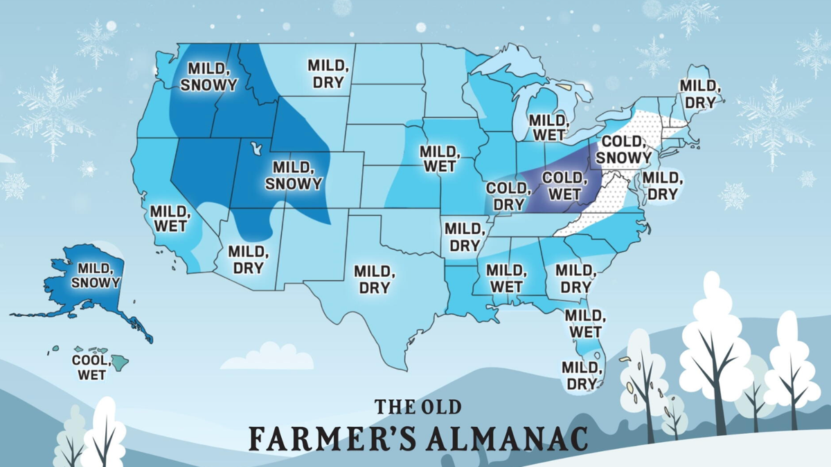 Map Shows Which Regions Could Have the Driest Winter